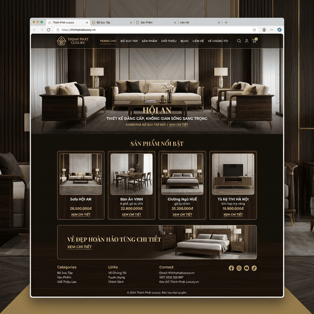 Thiết kế website Nội Thất Gỗ Decor BMT - COPAVN Đắk Lắk